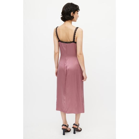 ❤️Reformation Lace Trim Silk Midi Dress❤️ - Picture 2 of 2